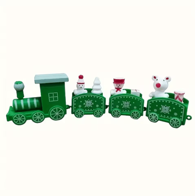 Inspire Picks Festive Christmas Train Ornament Merry Christmas Tree Decoration For Kids green