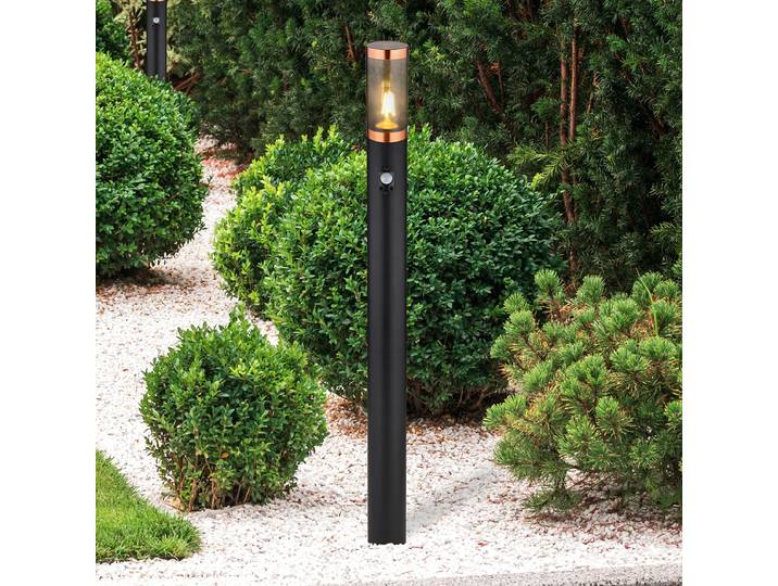 Borne lumineuse avec capteur 110cm Orange/Noir/Noir/Cuivre