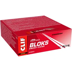 CLIF SHOT Bloks Erdbeere 60g je Riegel 18 Stück in Verpackungseinheit