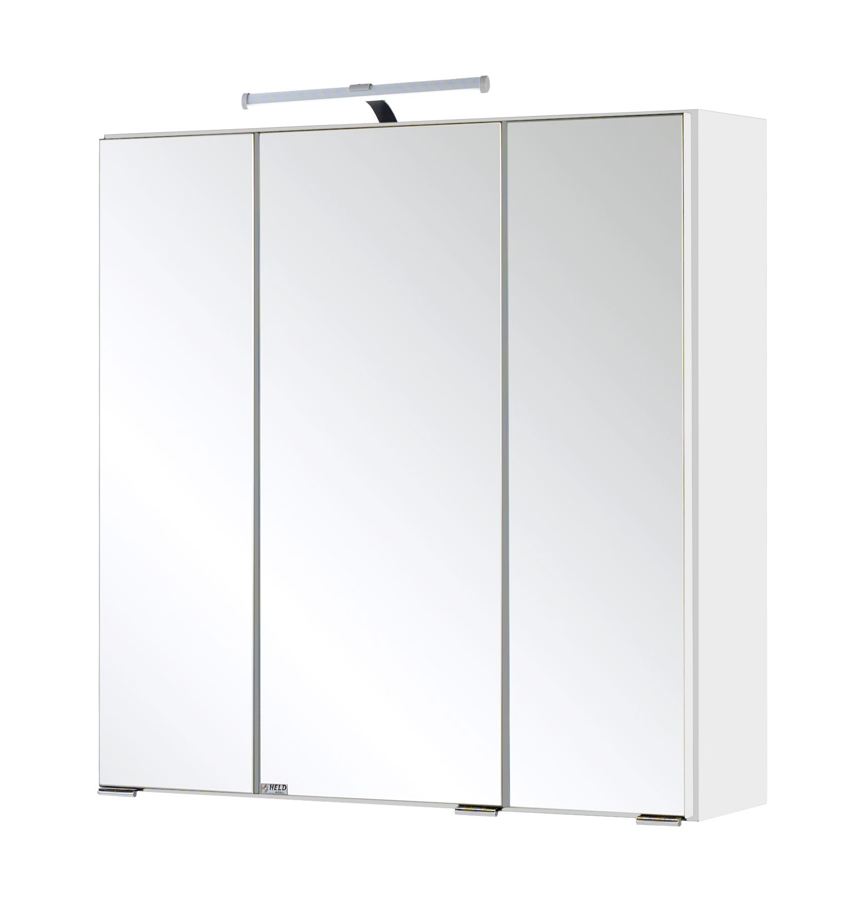 Spiegelschrank WELLTIME "Siena", weiß, B:60cm H:65cm T:20cm, Holzwerkstoff, Schränke, Spiegelschrank, Breite 60 cm, mit sparsamer LED-Beleuchtung