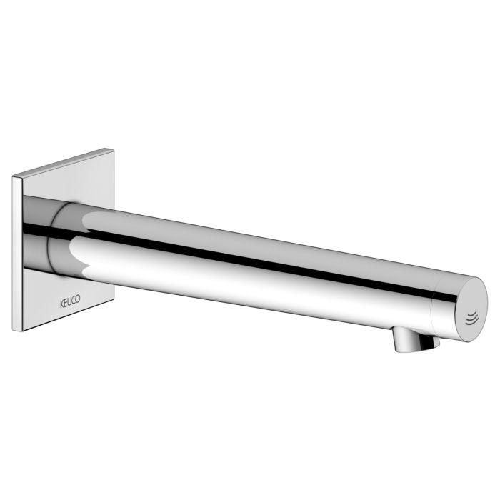 Keuco Ixmo Elektronik-Waschtischmischer 59517011102 verchromt, Unterputz, Netzbetrieb, Ausladung 225mm, eckige Rosette