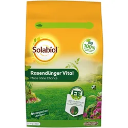 Solabiol Rasendünger Vital, Moos ohne Chance - 14 kg