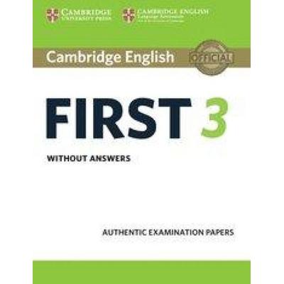 Cambridge English First 3 Student's Book Without Answers, Taschenbuch von Cambridge ESOL, Cambridge University Press, 978-1-108-43372-3