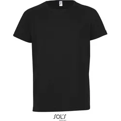 SOLS Kinder Raglan Sport Shirt T-Shirt 01166 black 6 Jahre (106/116)