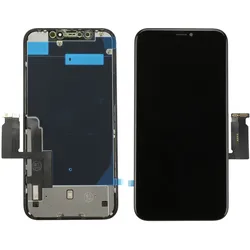 LCD-Displayeinheit (Toschiba) inkl. Touchscreen, passend für iPhone XR, schwarz