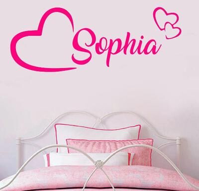 Uplifted Finds Personalized Name Wall Art Decal   Custom Kids Bedroom Vinyl Mural   Bespoke Nursery Signature Decor Y231 black 22 58 X 22 Cm