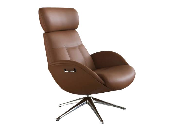 Sessel Metro Elegant, Flexlux, omaha cognac brown, Leder
