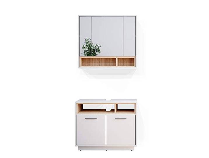 Vicco Badmöbel-Set Beatrice, Weiß 80 cm
