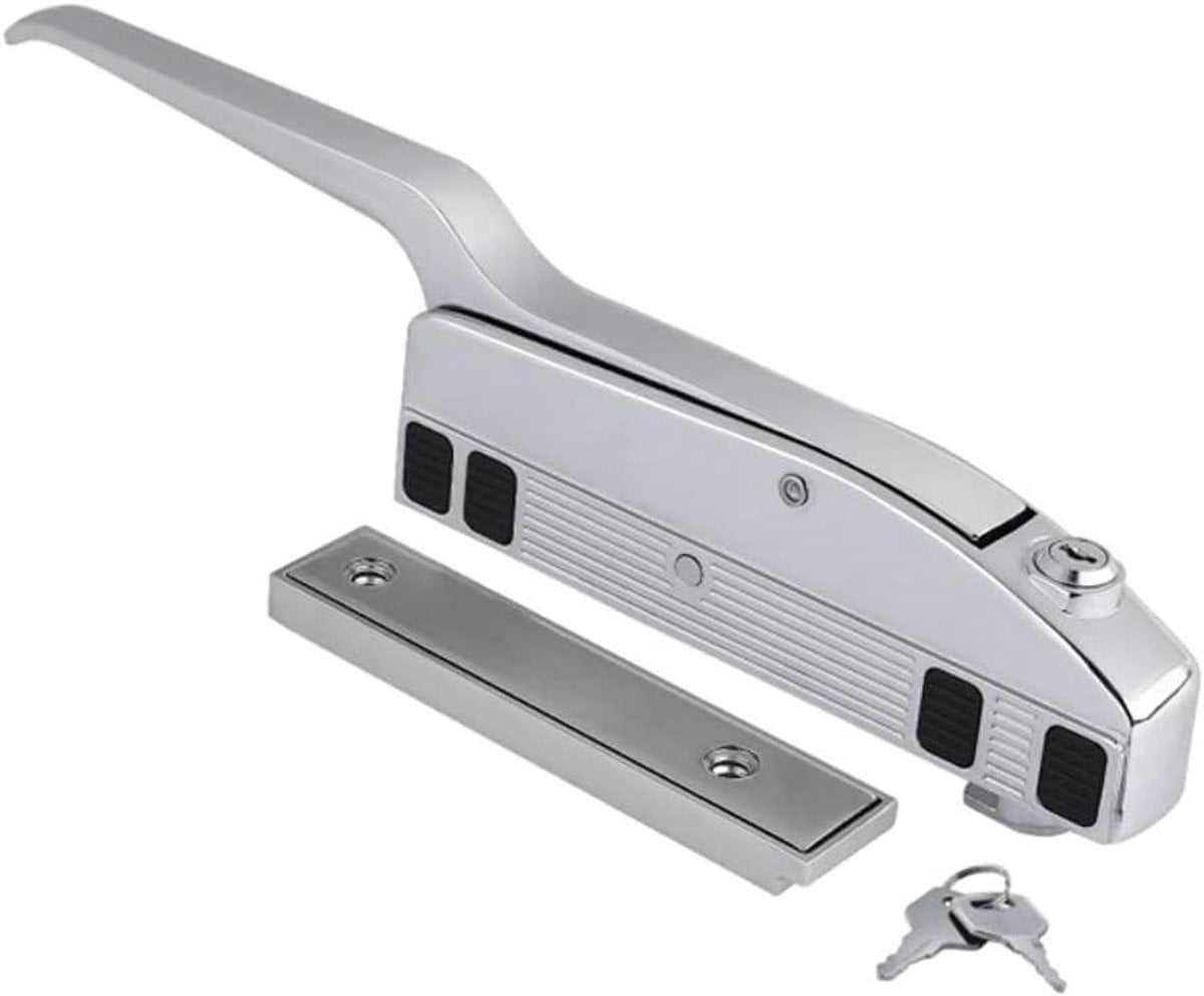 Zilverkleurige vrieskastgreep met sterke magnetische sluiting voor koelceldeuren, 10x10 mm