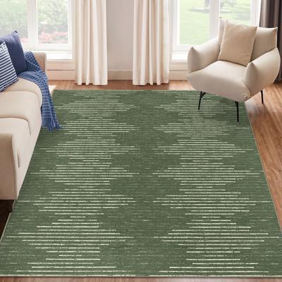 Garvee Modern Geometric Double Stripes Area Rug