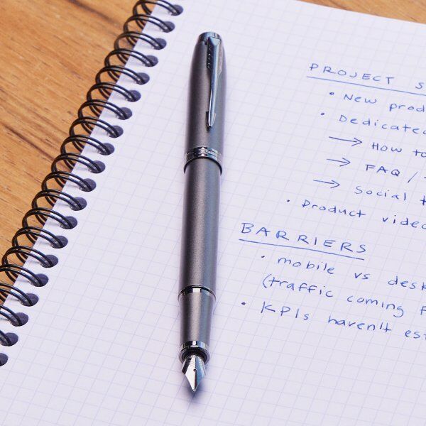 Parker Im Monochrome Titanium Fyldepen   F
