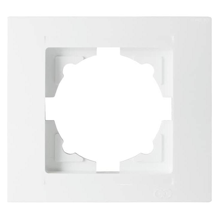 Gunsan Moderna 1-fach Rahmen für 1 Steckdose Schalter Dimmer Weiss (31793588)