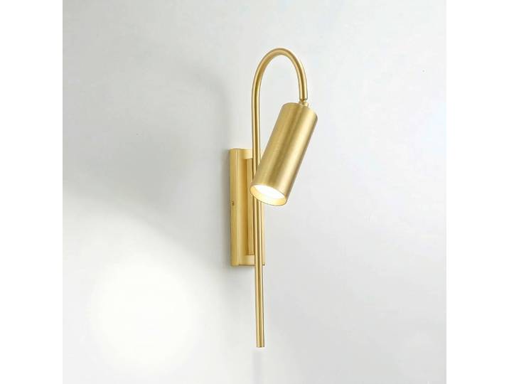Cremasco Wandstrahler 7537, dimmbar, messing / gold, für Wohn- / Esszimmer, Messing, Modern