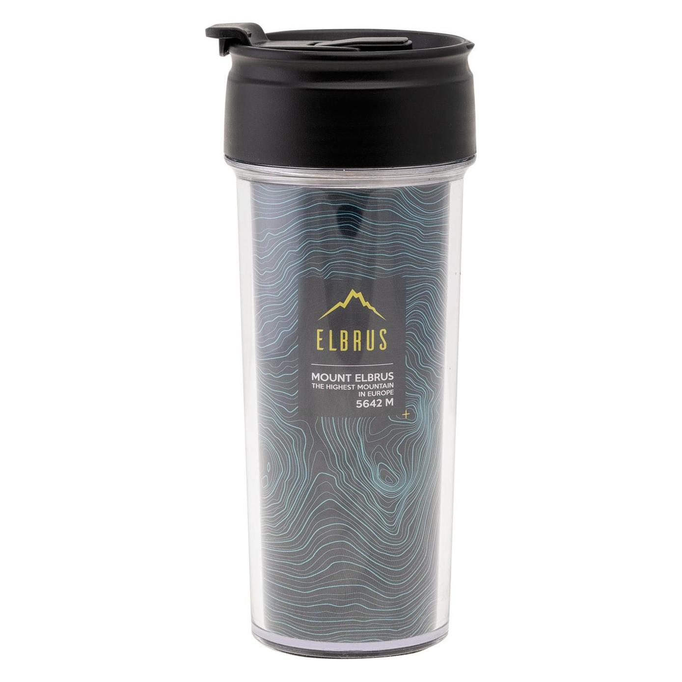 Elbrus Thermobecher Dakos 400 ml Kartendruck Eine Grösse (0.40 l) (UTPP14339)