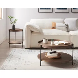 SalesFever »Vionelle« Couchtisch 2er Set Walnuss aus MDF Platten