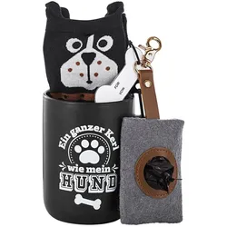 Weltbild 147712423 - Geschenkset für Hundeliebhaber - Tasse, Socken und Tasche für Hundekotbeutel