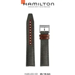 Hamilton - Other New Products Band-set Textil Grün 20/18 H694.433.103 - grau