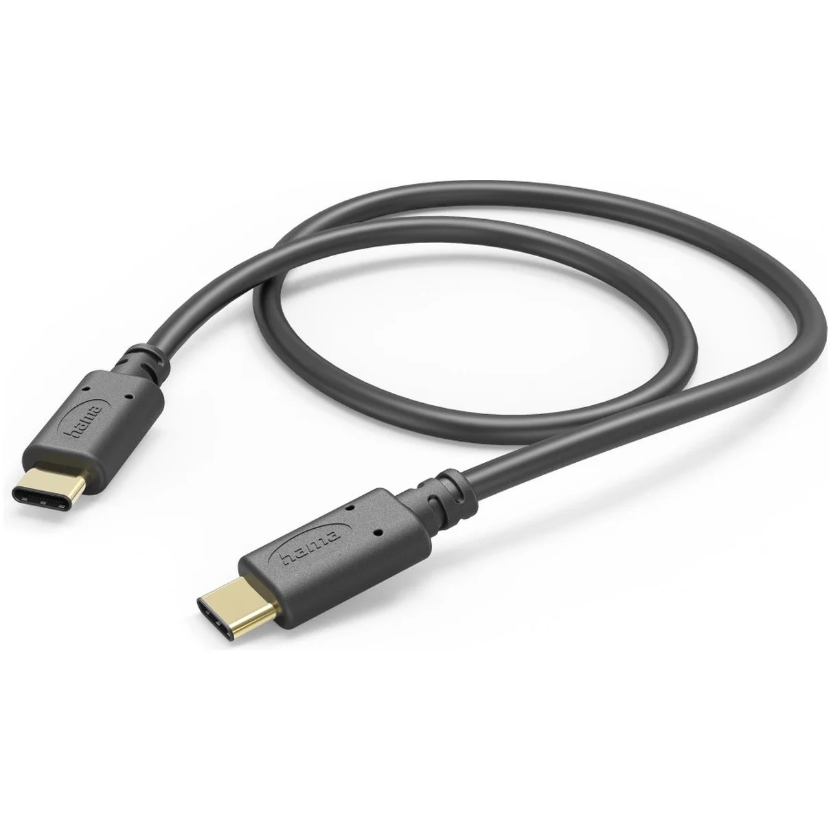 Hama USB-C naar USB-C laadkabel, 1 m, zwart
