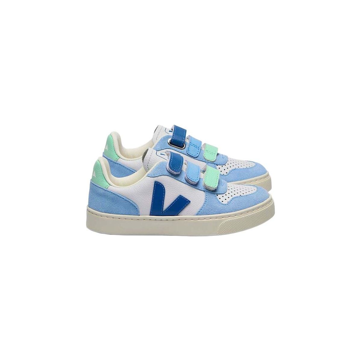 Veja Small V-10 Leath Kids ice mult-indigo 33 CV0520613C330