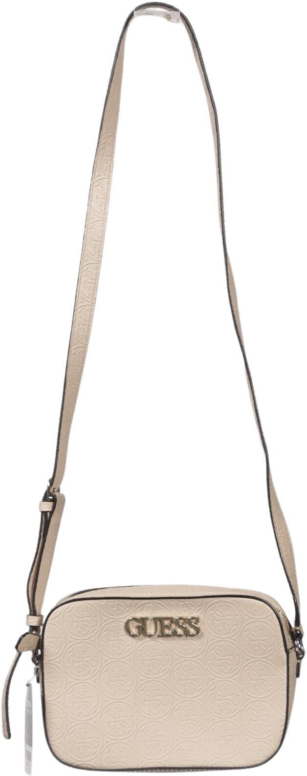 Guess Damen Handtasche klein, Beige, Kunstleder - Second Hand