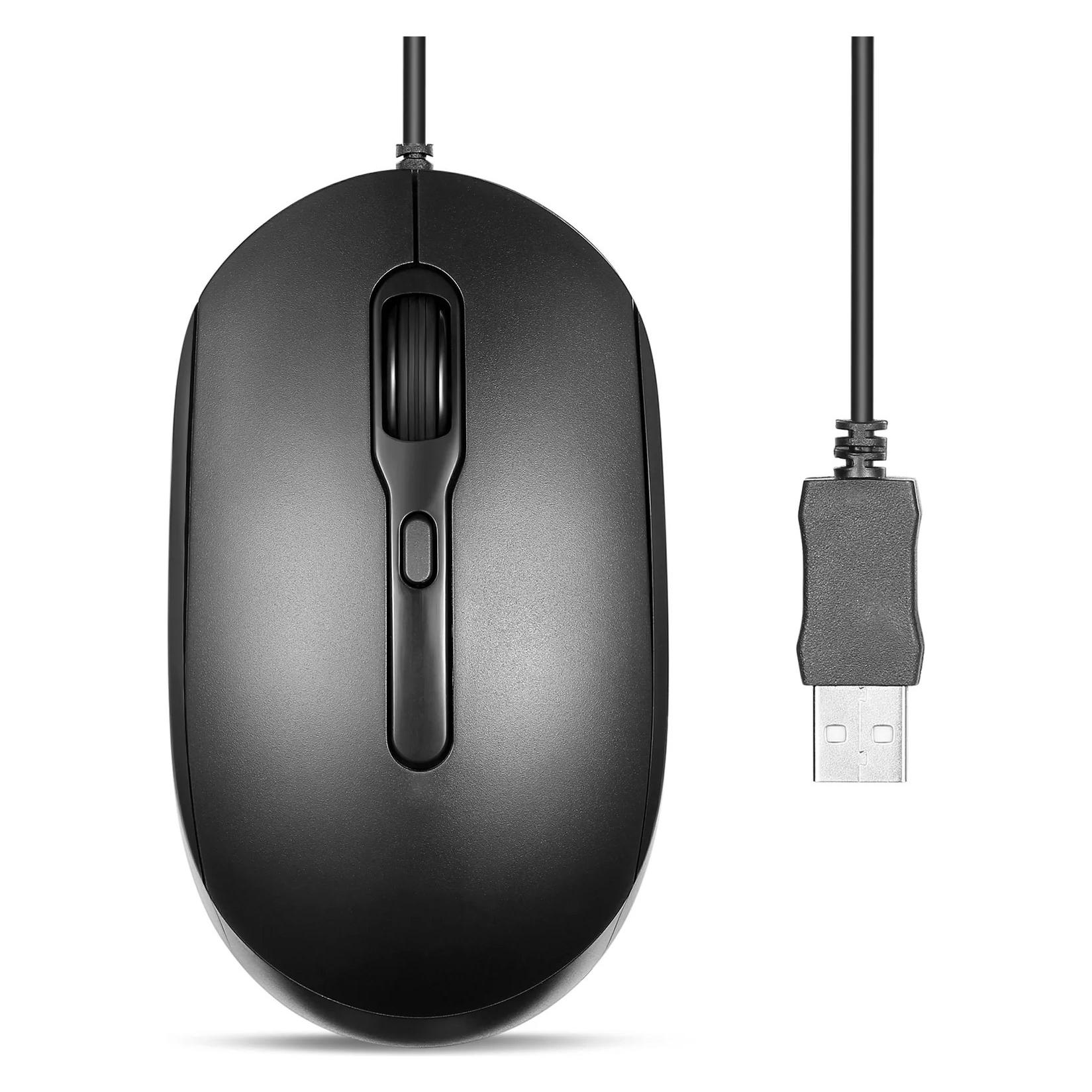 Perixx PERIMICE-222 Kabelgebundene Optische Maus, Verstellbare DPI 1200/1600/2000, Leiser klick, 1,8 (Kabelgebunden) (PERIMICE-222UB)