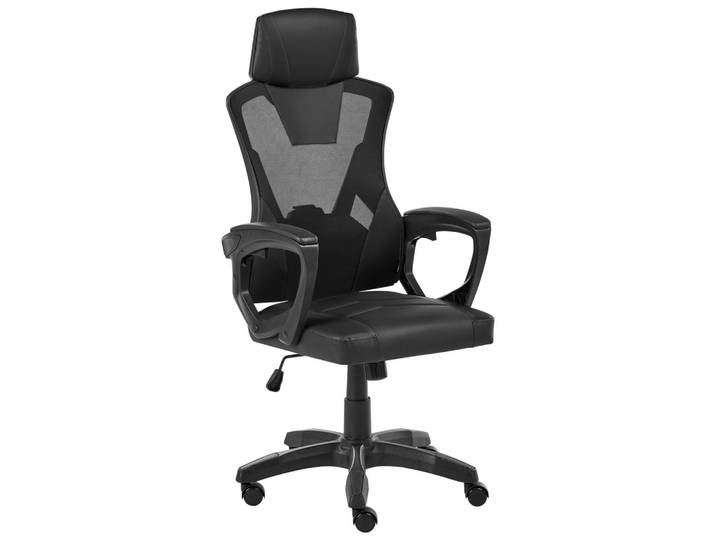 BÜROSTUHL Kunstleder Schwarz Ignis