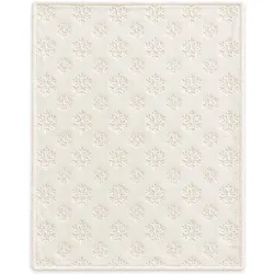 Traumschlaf, Decke, Teddy-Fleece Kuscheldecke Schneeflocken (200 x 150 cm)