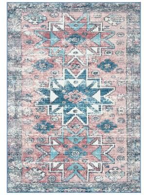 SAFAVIEH Journey Machine Washable Slip Resistant Alfrin Boho Tribal Distressed Rug
