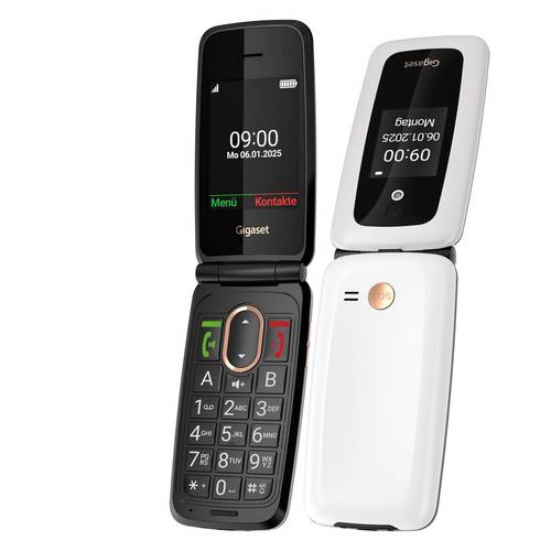 Gigaset GL795 Senioren-Klapp-Handy SOS Taste, Hörgeräte-kompatibel Weiß