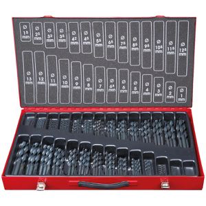 KS-Tools Bohrer HSS-R 330.1650, 230-teiliges Set, 1 - 13 mm, Metallspiralbohrer