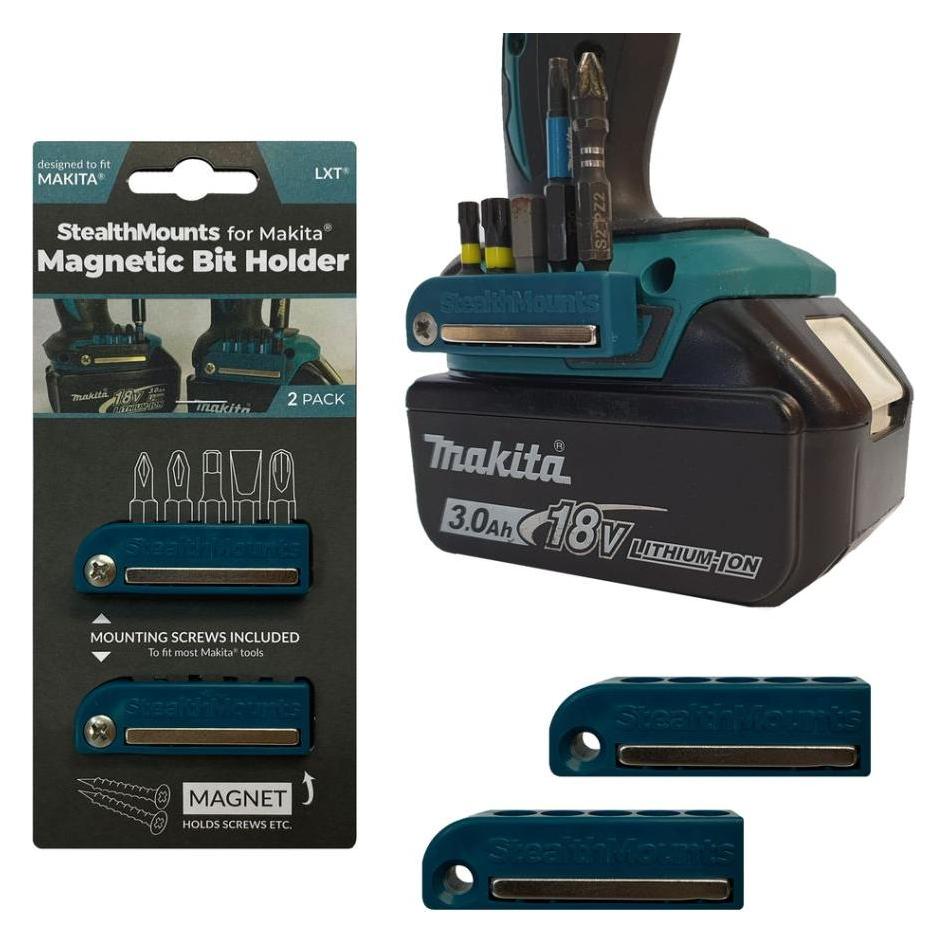StealthMounts BH-MK-BLU-2 Blauer Bithalter für Makita (2er Pack) (54039617)