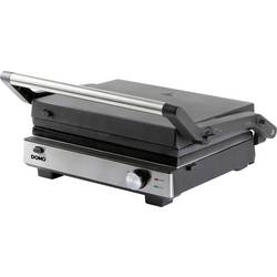 DOMO MULTIFUNKTIONALER KONTAKTGRILL 2-IN-1 Tisch Grill Antihaftbeschichtung, Multifunktion, Kontrollleuchte, stufenloser Temperaturregler Schwarz DO9287G