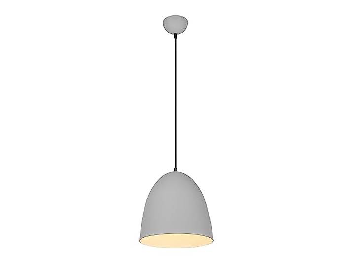 Reality Leuchten Pendelleuchte Tilda R30661011, Schirm Metall Grau matt, exkl. 1x E27