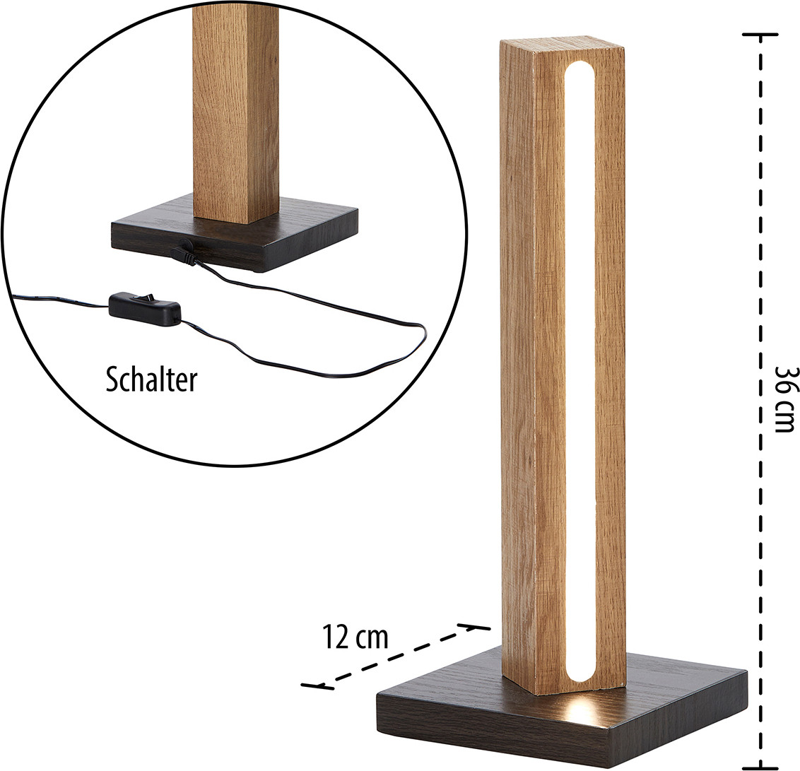 Northpoint LED houten staande lamp met lichtzuil effect