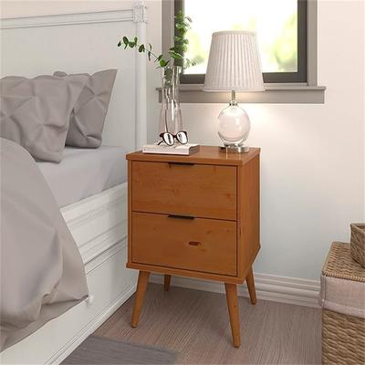No Solid Wood Nightstand with Drawers