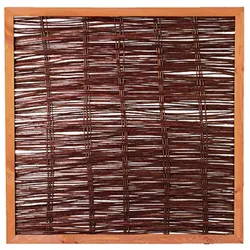 T&J FAKO Weidengeflechtzaun Sichtschutz, 120x120 cm