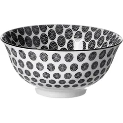 6er-Set Ritzenhoff & Breker Müslischale Takeo Circles 650 ml Porzellan Schwarz