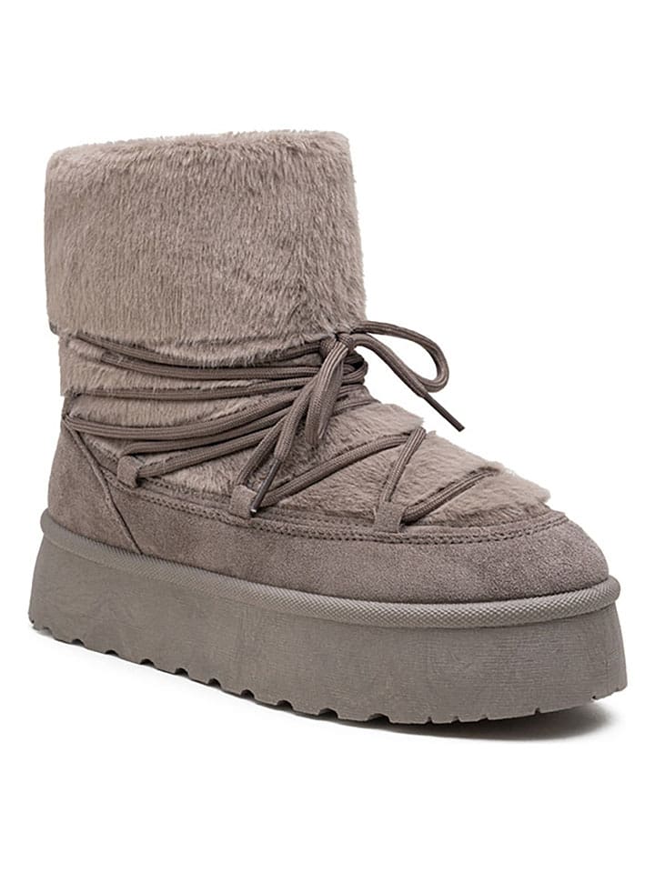 Foreverfolie Winterboots in Grau - 38