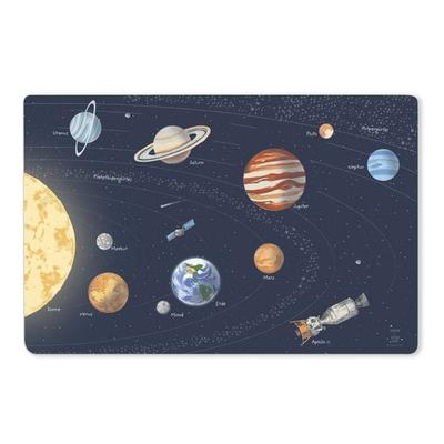 Scriptum Schreibtischunterlage für Kinder Sonnensystem - 60 x 40 cm - aus premium Vinyl