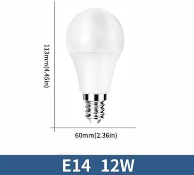 Uplifted Goods Energy Saving LED Bulb Lamps E27 And E14 Base Options e14 12w cold White