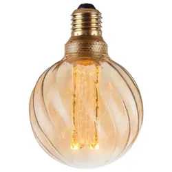Halo Design E27 COLORS Twist Smoke LED Lampe Amber gedreht Ø95mm 3 Stufen dimmbar