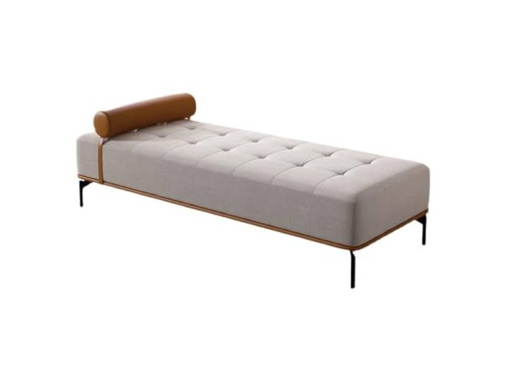 Dekorativ Eingangsbank, mit Stoff gepolsterte Esszimmerbank(100*50*43cm)