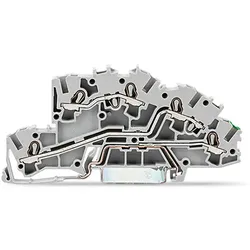 WAGO Installationsetagenklemme 4mm2 L/L/PE grau 2003-7645