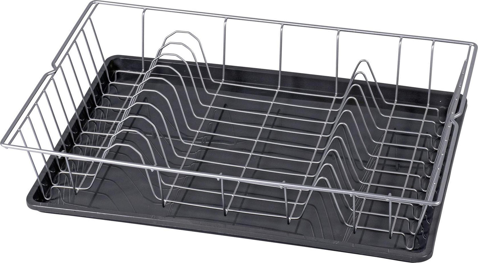 Metaltex afwasteil Colonia PLUS met bak, zilver/anthraciet