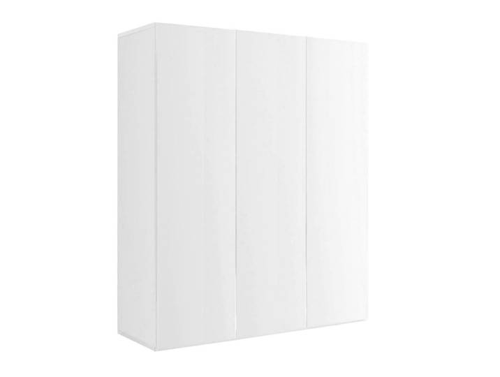 Meuble à chaussures 3 portes 8 étagères laqué blanc