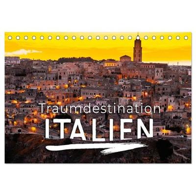Traumdestination Italien (Tischkalender 2027 DIN A5 quer), CALVENDO Monatskalender