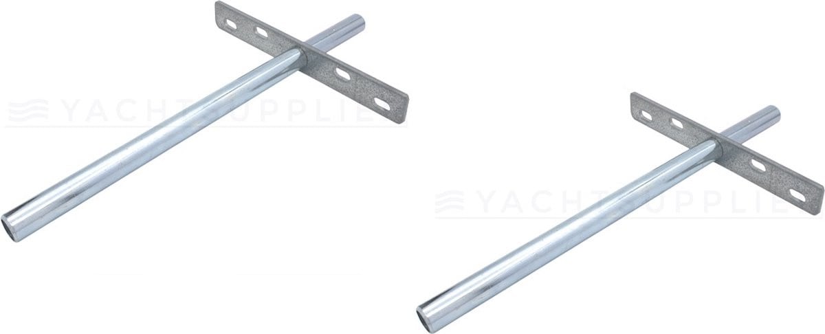 Set van 2 onzichtbare plankdragers voor blinde montage, 208 mm