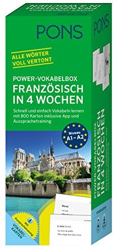 PONS Power-Vokabelbox Französisch - Schnell und einfach Vokabeln lernen mit 800 Karten inklusive App und Aussprachetraining - Preis vom 14.10.2026 23:07:16 h