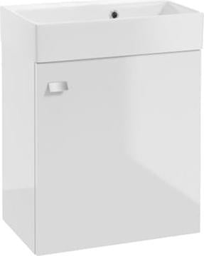 DomoDomo Elara Wandgemonteerd badkamermeubel met keramische wastafel, Wit, B: 60 cm