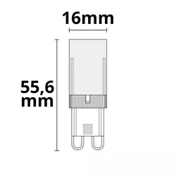 ISOLED LED Stecksockellampe 32SMD, G9, 5W 3000K 470lm 270°, dimmbar, klar ISO-115253